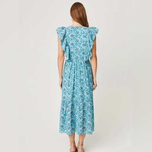 Rhode Tasha Dress aqua Lotus Mini - Picture 3 of 4